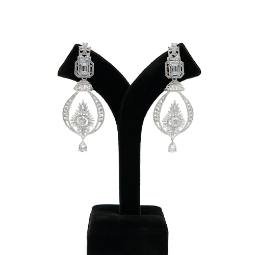 Royal Stone Studded Bridal Earrings for Women